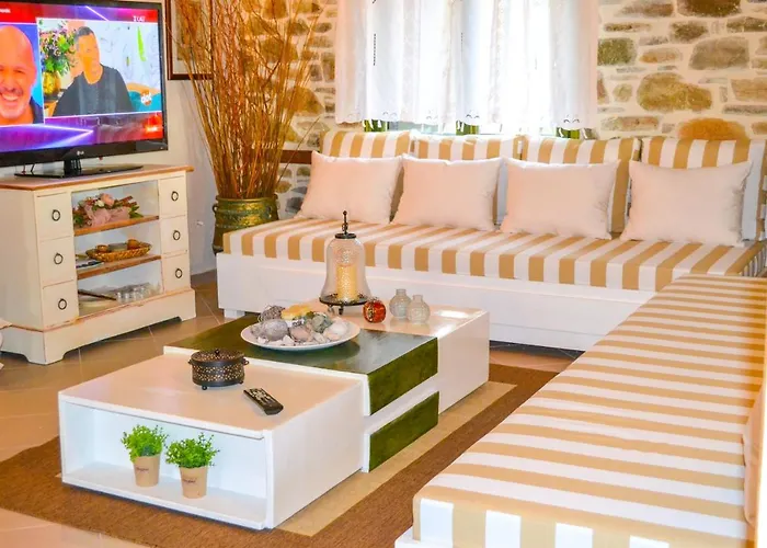 Ferienhaus Nikos Stone House 80m From The With Wifi *