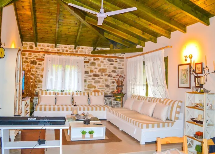 Ferienhaus Nikos Stone House 80m From The With Wifi Gerakini